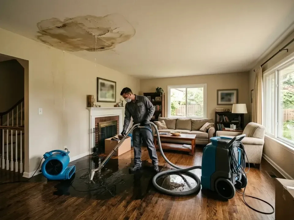 attic-pipe-burst-ceiling-drip-008 — frequently asked questions, Water Damage Restoration & Carpet Care in White Meadow Lake,…